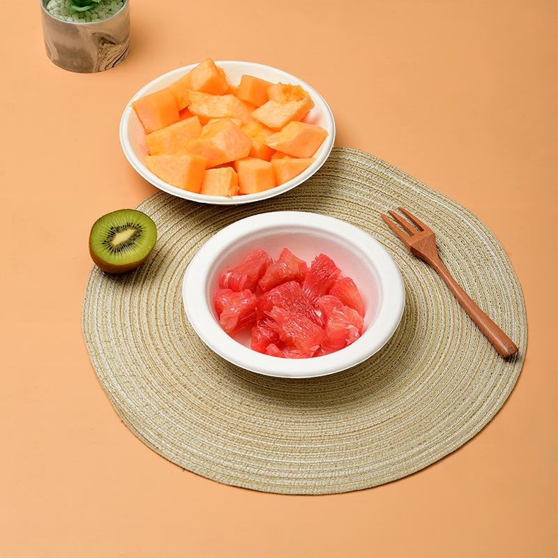 Wholesale Disposable Sugarcane Pulp Bowl – Compostable Home Outdoor BBQ Tableware