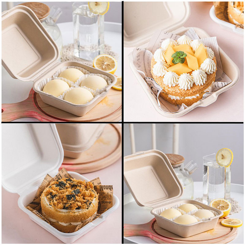 Trendy Solid Mango Pomelo Dessert Boat – Cold Brew Cake Fruit Packaging Box