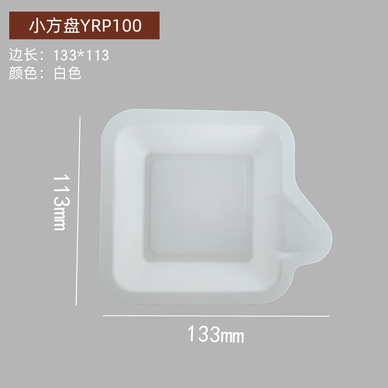 White Rectangular Disposable Cake Paper Plate – Biodegradable Large Bulk Pack Platter