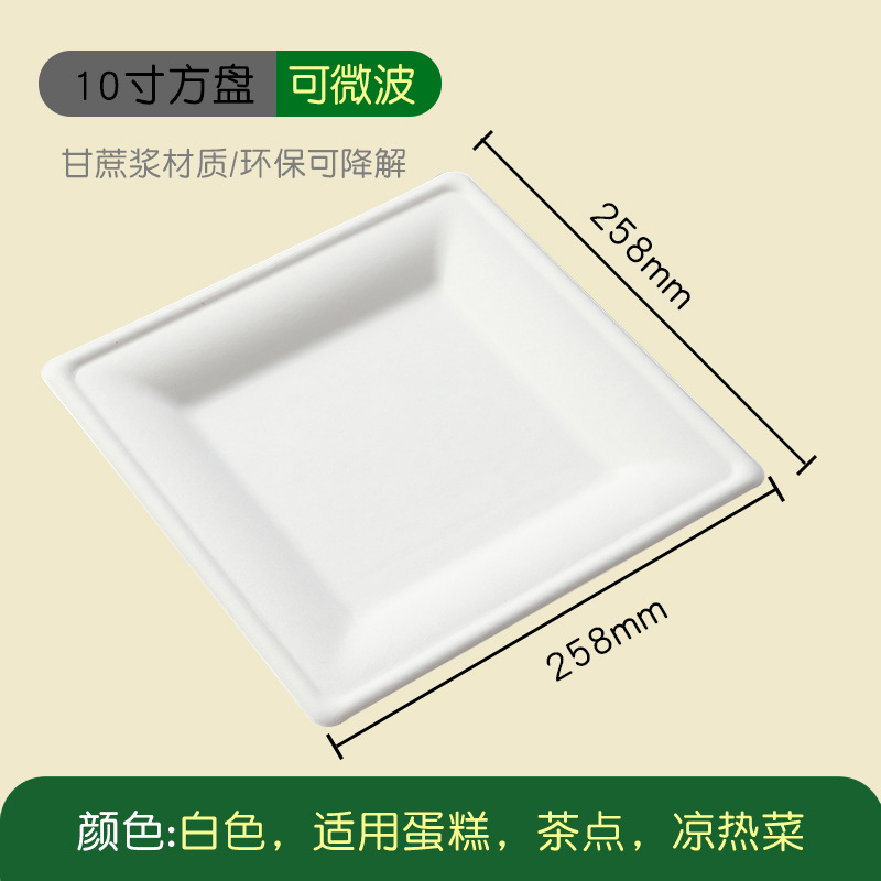 Factory Wholesale Square Biodegradable Paper Plates – Art Craft BBQ Picnic Platters