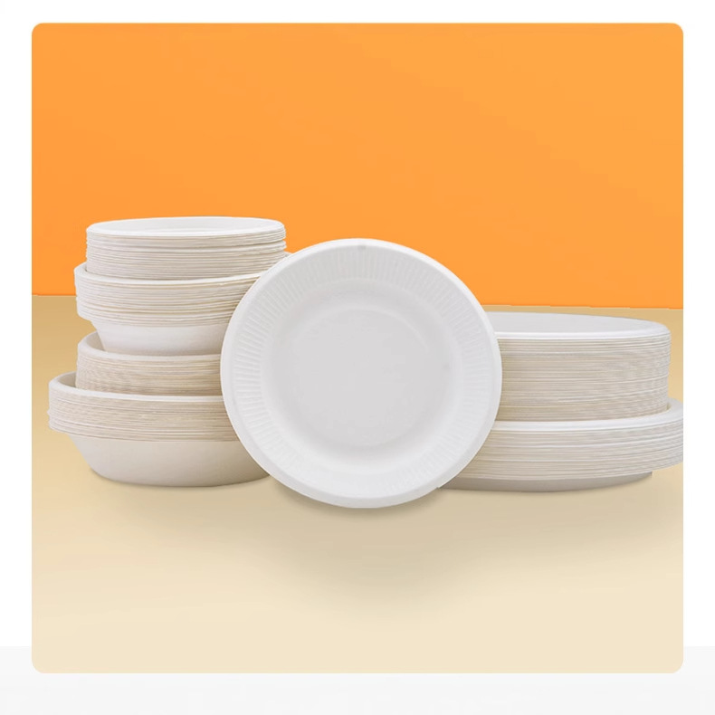 Wholesale Disposable Sugarcane Pulp Bowl – Compostable Home Outdoor BBQ Tableware