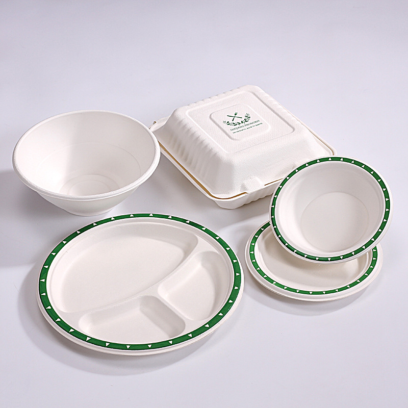 Custom Disposable Home Tableware Set – Bowls Plates Cake Platters Food-Grade