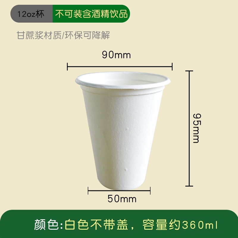 Premium Sugarcane Pulp Paper Cups – Heavy-Duty Disposable Office Tea Coffee Cup