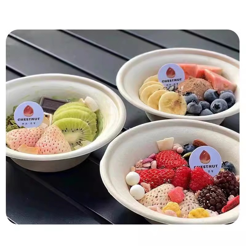 Trendy Cold Brew Yogurt Pulp Bowl – Ice Jelly Fruit Dessert Takeout Bulk Pack