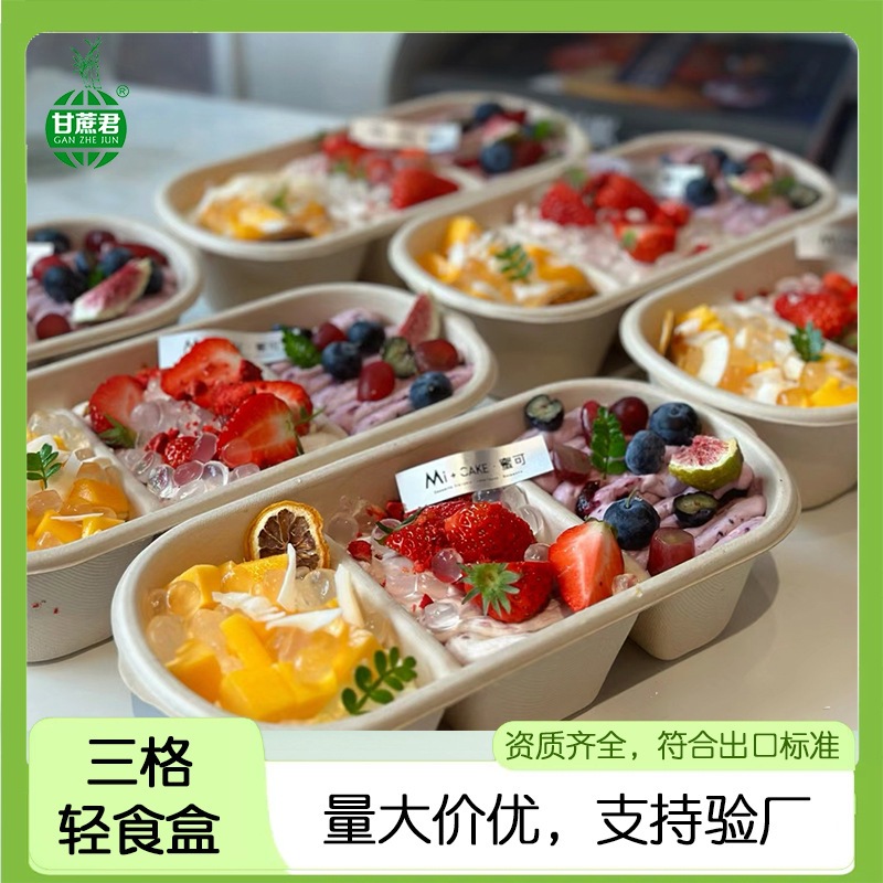 Japanese-Style Mochi 3-Flavor Dessert Box – Afternoon Tea Multi-Compartment Bento