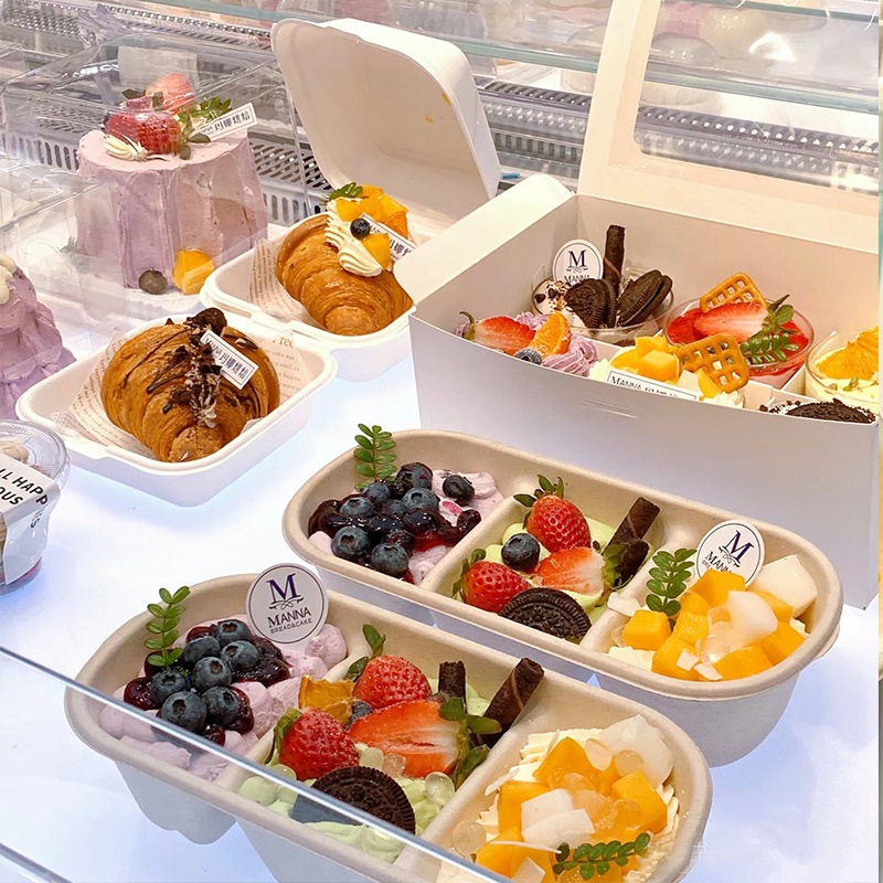 Japanese-Style Mochi 3-Flavor Dessert Box – Afternoon Tea Multi-Compartment Bento