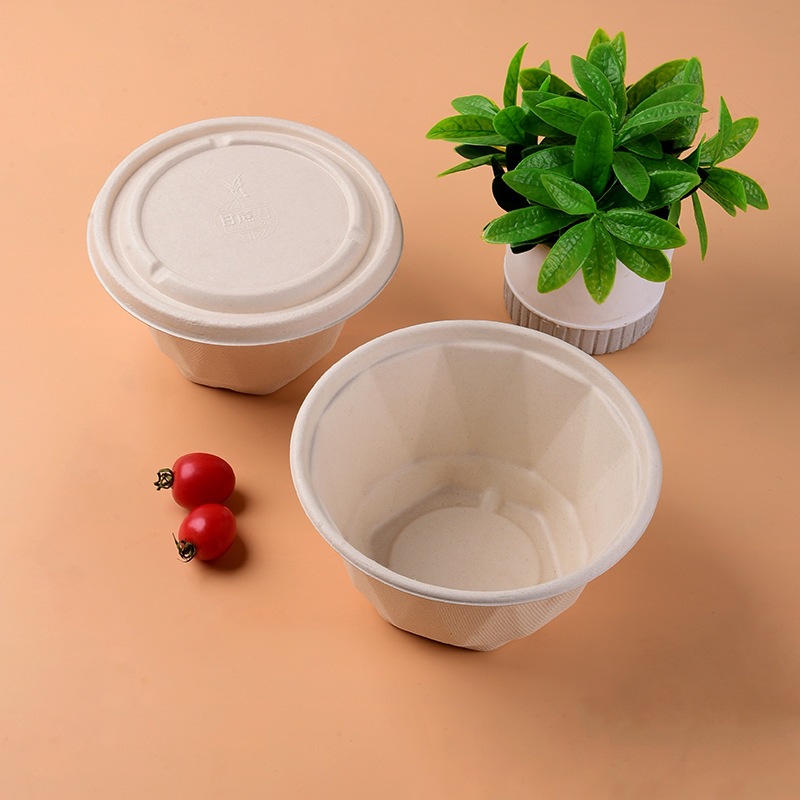 Wholesale Compostable Sugarcane Pulp Round Bowl – Spicy Hot Pot Fried Rice Takeout