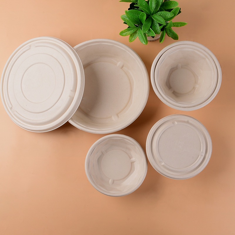 Wholesale Compostable Sugarcane Pulp Round Bowl – Spicy Hot Pot Fried Rice Takeout