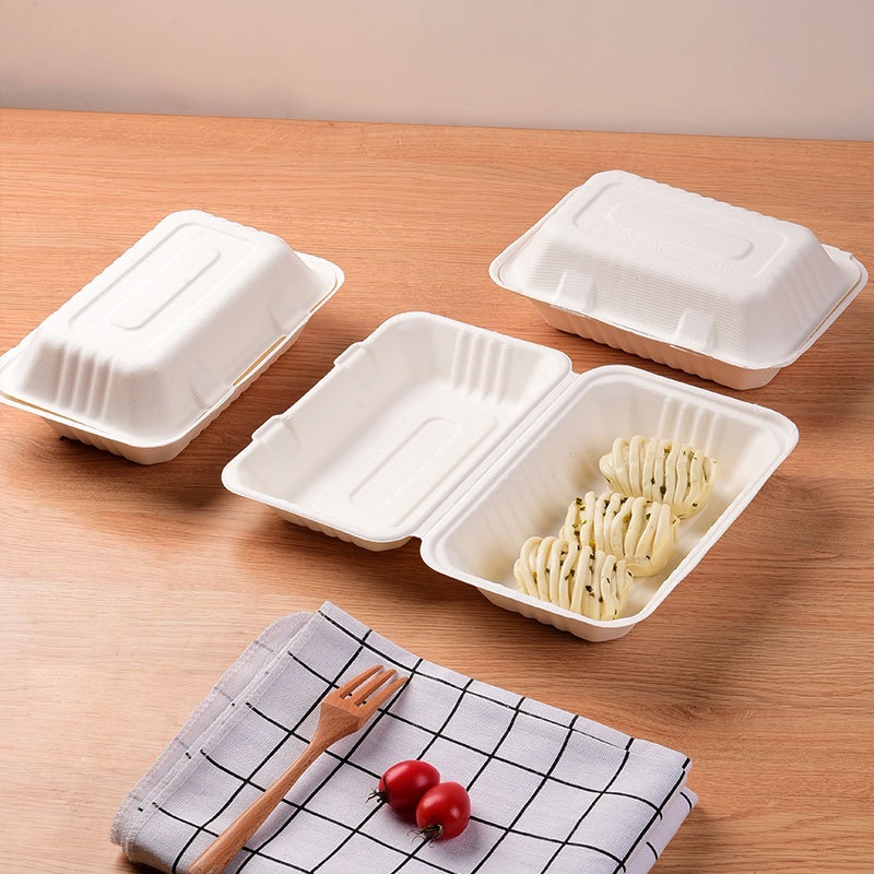 Compostable Paper Lunch Box – Fried Rice Noodle BBQ Takeout Container