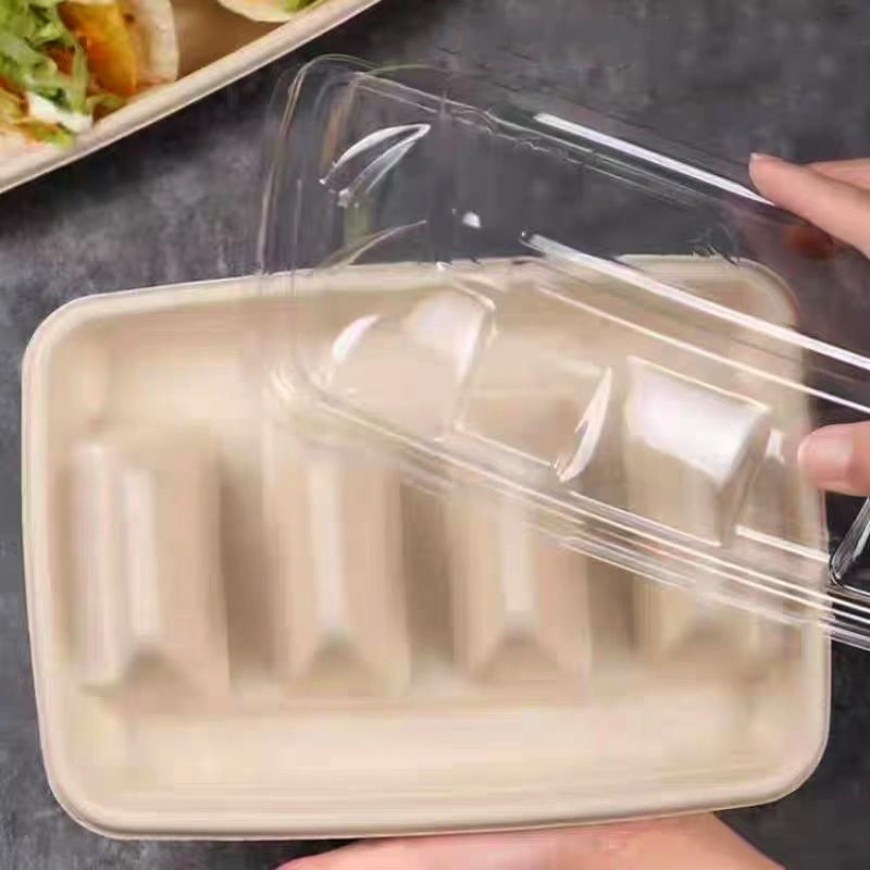 Compostable Taco Box – Mexican Crispy Corn Tortilla Takeout Packaging Container