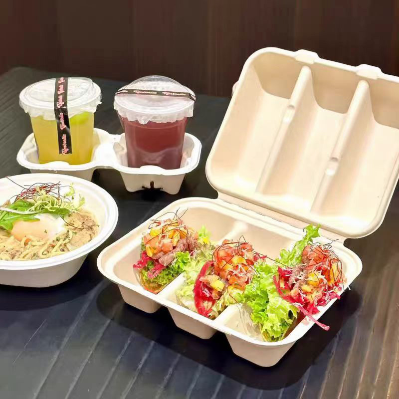 Compostable Taco Box – Mexican Crispy Corn Tortilla Takeout Packaging Container